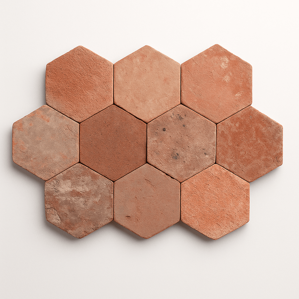 handmade hexagon floor tile